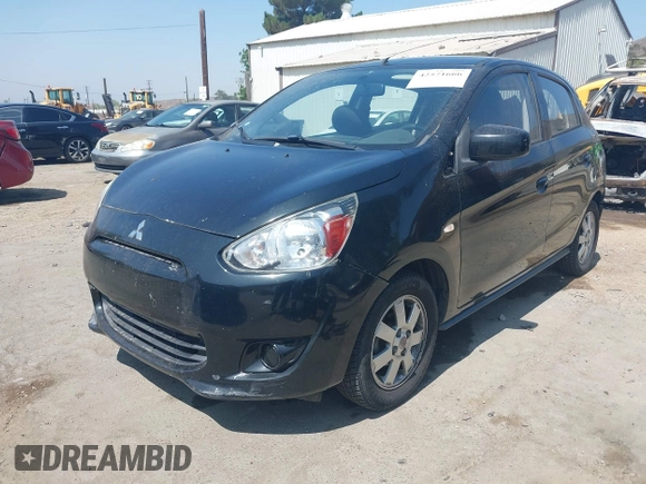 2014 Mitsubishi Mirage DE with VIN ML32A3HJ8EH006208, listed as a IAAI auction lot 42571666 with 99,117 mi miles and . Bid and sale history available at DreamBid. Image 2.