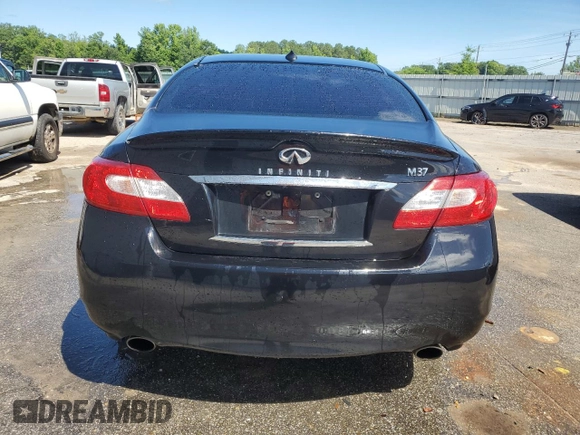 2011 Infiniti M37 with VIN JN1BY1AP1BM326780, listed as a Copart auction lot 63911814 with 172,669 mi miles and Salvage Title. Bid and sale history available at carsss.com. Image 6.