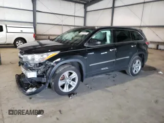 2015 Toyota Highlander Hybrid Limited with VIN 5TDDCRFH2FS008777, listed as a Copart auction lot 43258153 with 99,542 mi miles. Bid and sale history available at carsss.com. Image 1.