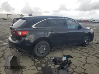 2014 Acura MDX with VIN 5FRYD4H25EB020319, listed as a Copart auction lot 48024655 with 112,842 mi miles and Salvage Title. Bid and sale history available at carsss.com. Image 3.