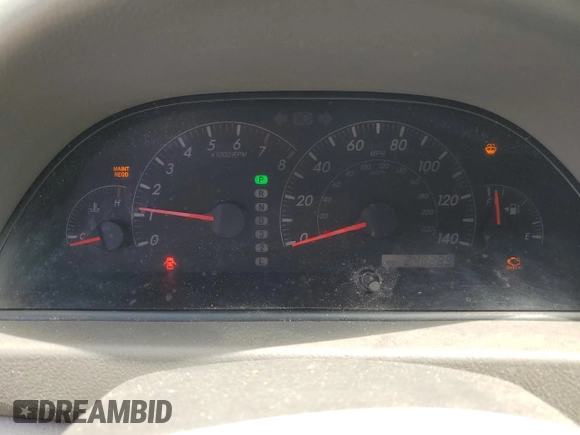 2005 Toyota Camry STD z VIN 4T1BE32K25U594905, wystawiony jako Copart lot #55049485 z przebiegiem 248 289 mil mil oraz Czysty tytuł • Clean title. Historia ofert i sprzedaży dostępna na DreamBid. Obrazek 9.