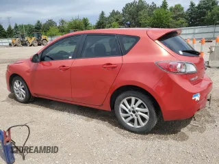 2013 Mazda 3 i Touring with VIN JM1BL1L76D1729182, listed as a Copart auction lot 58154175 with 168,378 mi miles and Salvage title. Bid and sale history available at DreamBid. Image 2.