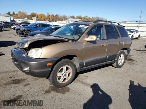 2004 Hyundai Santa Fe GLS with VIN KM8SC73D04U686851, listed as a Copart auction lot 78108514 with 92,297 mi miles and Salvage Title. Bid and sale history available at carsss.com. Image 1.