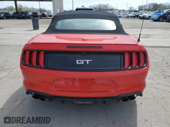 2019 Ford Mustang GT Premium with VIN 1FATP8FF7K5171956, listed as a Copart auction lot 53795495 with 45,822 mi miles and Salvage Title. Bid and sale history available at DreamBid. Image 6.