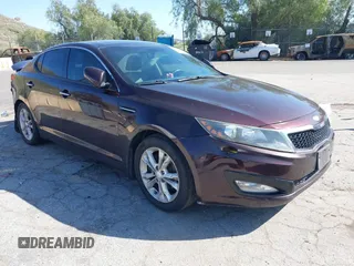 2013 Kia Optima EX z VIN 5XXGN4A7XDG248778, wystawiony jako IAAI lot #41818182 z przebiegiem 109 102 mil mil oraz . Historia ofert i sprzedaży dostępna na DreamBid. Obrazek 1.
