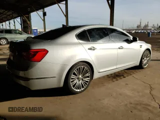 2016 Kia Cadenza Premium with VIN KNALN4D75G5199070, listed as a Copart auction lot 82535904 with 124,593 mi miles and Clean Title. Bid and sale history available at carsss.com. Image 3.