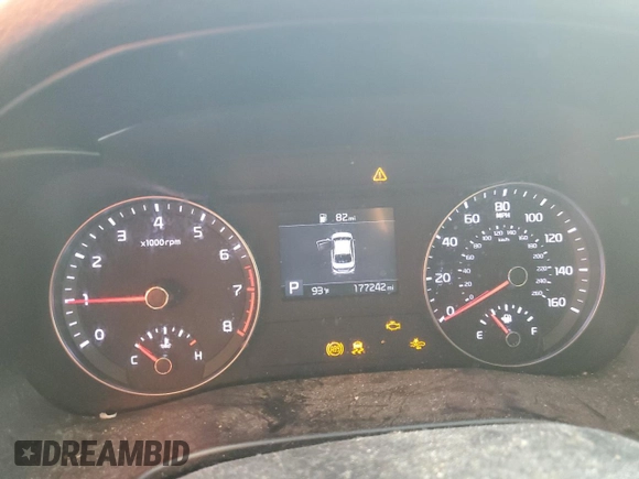 2019 Kia Forte LXS with VIN 3KPF24AD0KE076311, listed as a Copart auction lot 77843104 with 177,242 mi miles and Non Repairable. Bid and sale history available at carsss.com. Image 9.