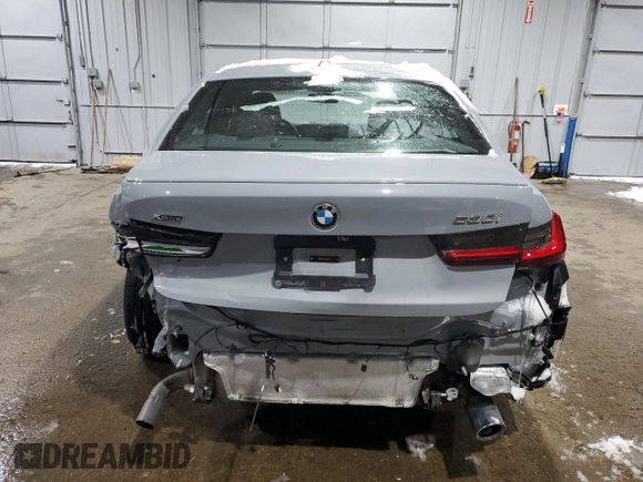 2025 BMW 3 Series 330i xDrive with VIN 3MW89CW08S8E94714, listed as a Copart auction lot 44920285 with 7,943 mi miles and Salvage Title. Bid and sale history available at carsss.com. Image 6.