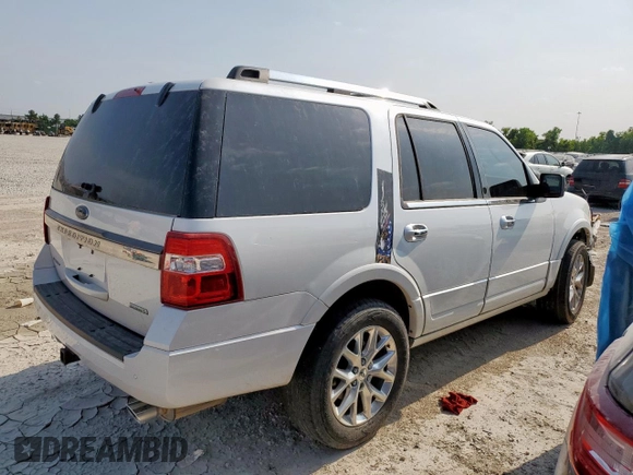2017 Ford Expedition Limited с VIN 1FMJU1KT3HEA66252, выставлен на аукционе Copart как лот 56992025 с пробегом 99 926 миль миль и Списание • Salvage title. История ставок и продаж доступна на DreamBid. Изображение 3.