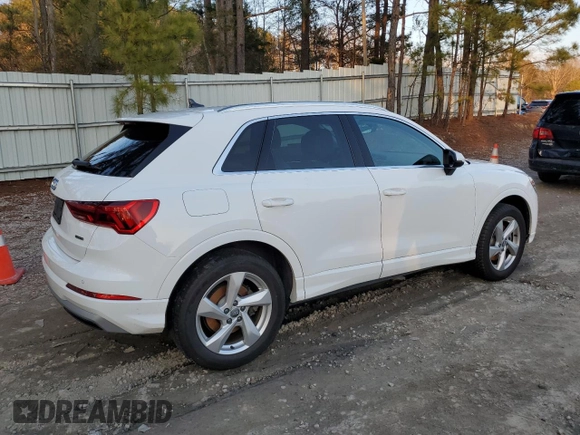 2020 Audi Q3 Premium with VIN WA1AECF38L1011684, listed as a Copart auction lot 36844563 with 70,503 mi miles. Bid and sale history available at carsss.com. Image 3.