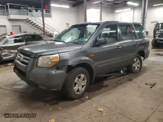 2007 Honda Pilot LX with VIN 2HKYF18177H522934, listed as a Copart auction lot 83069004 with 0 mi miles and Salvage Title. Bid and sale history available at carsss.com. Image 1.