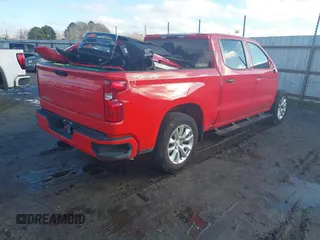 2022 Chevrolet Silverado 1500 Custom with VIN 1GCPDBEK9NZ624908, listed as a IAAI auction lot 41163440 with 1 mi miles. Bid and sale history available at carsss.com. Image 4.