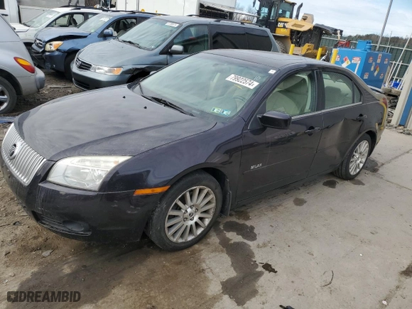 2007 Mercury Milan Premier with VIN 3MEHM02147R662430, listed as a Copart auction lot 79922574 with 94,402 mi miles and Salvage Title. Bid and sale history available at carsss.com. Image 1.