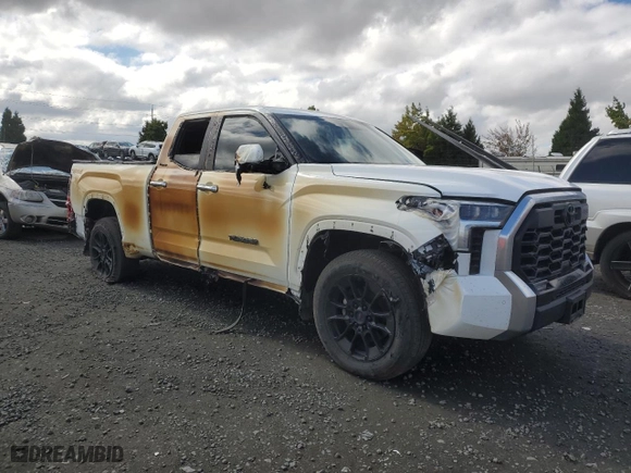 2022 Toyota Tundra 4WD Limited with VIN 5TFJA5DA3NX026320, listed as a Copart auction lot 71056974 with 0 mi miles and Salvage Title. Bid and sale history available at carsss.com. Image 4.