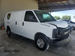 2006 Chevrolet Express Cargo with VIN 1GCGG25V961171309, listed as a Copart auction lot 64814815 with 199,033 mi miles and Salvage title. Bid and sale history available at DreamBid. Image 4.
