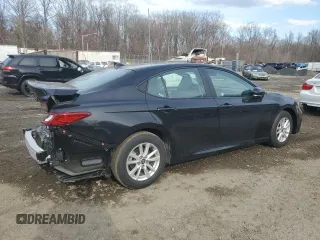 2025 Toyota Camry LE with VIN 4T1DAACK9SU093920, listed as a Copart auction lot 50157745 with 2,088 mi miles and Non Repairable. Bid and sale history available at DreamBid. Image 3.