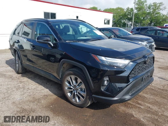 2025 Toyota RAV4 XLE Premium with VIN 2T3A1RFV1SW517279, listed as a IAAI auction lot 42363491 with 8,848 mi miles and . Bid and sale history available at DreamBid. Image 1.