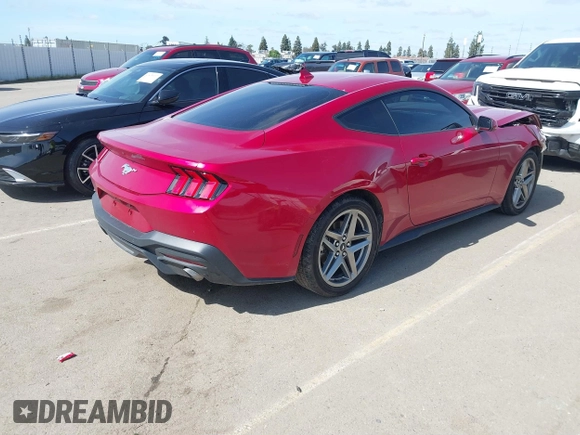 2024 Ford Mustang EcoBoost z VIN 1FA6P8TH2R5137890, wystawiony jako IAAI lot #41825638 z przebiegiem 6 144 mil mil oraz . Historia ofert i sprzedaży dostępna na DreamBid. Obrazek 4.