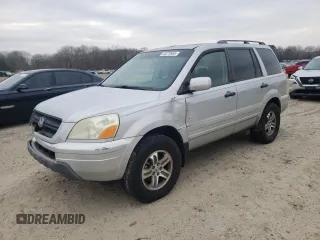 2003 Honda Pilot EX with VIN 2HKYF18583H529209, listed as a Copart auction lot 43279955 with 230,716 mi miles and Salvage Title. Bid and sale history available at DreamBid. Image 1.