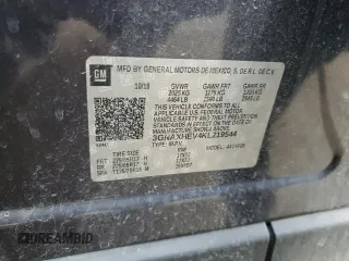 2019 Chevrolet Equinox LS with VIN 3GNAXHEV4KL219544, listed as a Copart auction lot 52027775 with 57,789 mi miles and Clean Title. Bid and sale history available at DreamBid. Image 13.