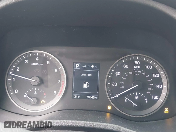 2017 Hyundai Tucson SE with VIN KM8J3CA45HU331252, listed as a IAAI auction lot 41744426 with 76,845 mi miles. Bid and sale history available at carsss.com. Image 7.