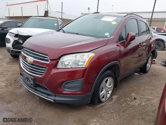 2016 Chevrolet Trax LT with VIN 3GNCJPSB7GL253838, listed as a IAAI auction lot 41397311 with 161,936 mi miles. Bid and sale history available at carsss.com. Image 18.
