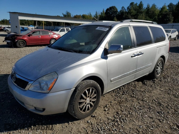 2012 Kia Sedona EX with VIN KNDMH4C70C6487793, listed as a Copart auction lot 76566304 with 286,616 mi miles and Salvage Title. Bid and sale history available at carsss.com. Image 1.