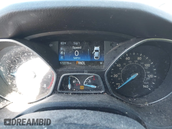 2016 Ford Focus SE with VIN 1FADP3F28GL389377, listed as a IAAI auction lot 42135996 with 172,278 mi miles. Bid and sale history available at carsss.com. Image 7.