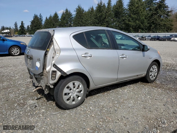 2012 Toyota Prius c One with VIN JTDKDTB38C1023661, listed as a Copart auction lot 52519835 with 205,901 mi miles and Salvage Title. Bid and sale history available at carsss.com. Image 3.