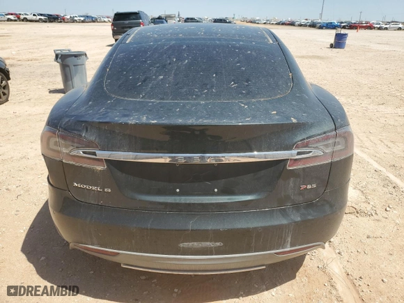 2014 Tesla Model S 60 kWh Battery with VIN 5YJSA1H18EFP49002, listed as a Copart auction lot 52215665 with 0 mi miles and Salvage Title. Bid and sale history available at carsss.com. Image 6.