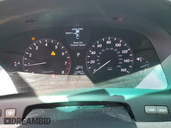 2008 Lexus LS 460 z VIN JTHBL46F285081275, wystawiony jako Copart lot #54389465 z przebiegiem 139 819 mil mil oraz Szkoda całkowita • Salvage title. Historia ofert i sprzedaży dostępna na DreamBid. Obrazek 9.
