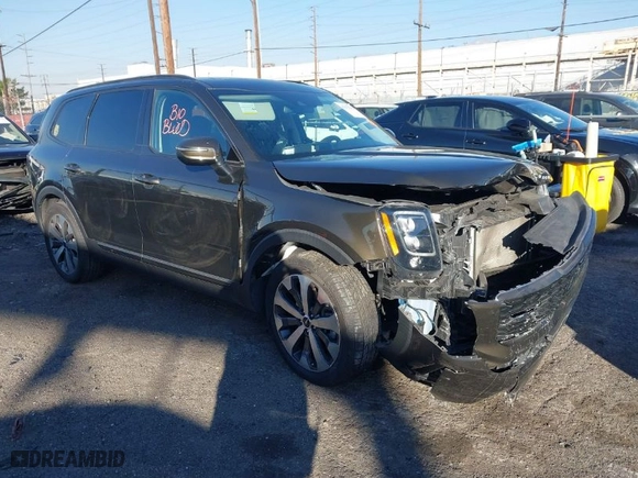 2022 Kia Telluride EX with VIN 5XYP34HC1NG238520, listed as a IAAI auction lot 41272141 with 81,045 mi miles. Bid and sale history available at carsss.com. Image 1.