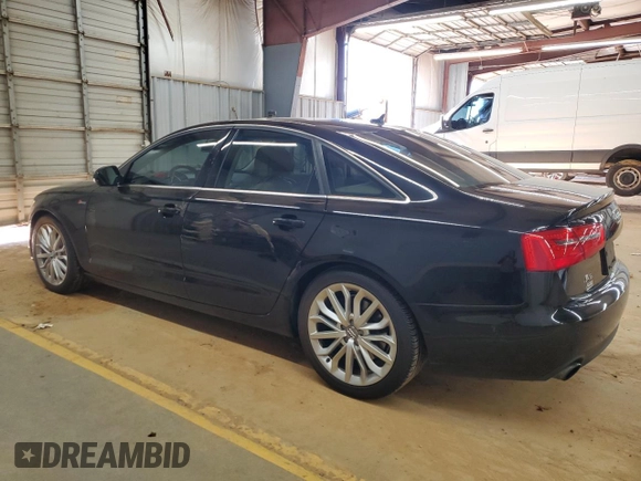 2012 Audi A6 Premium Plus with VIN WAUGGAFC6CN168991, listed as a Copart auction lot 47970195 with 117,628 mi miles and Salvage title. Bid and sale history available at DreamBid. Image 2.