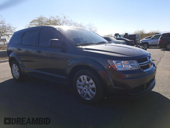 2014 Dodge Journey American Value Pkg with VIN 3C4PDCAB8ET303350, listed as a Copart auction lot 44808995 with 124,435 mi miles and Salvage Title. Bid and sale history available at carsss.com. Image 4.