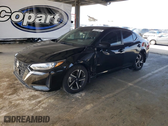 2024 Nissan Sentra SV with VIN 3N1AB8CV9RY286392, listed as a Copart auction lot 59311025 with 16,019 mi miles and Salvage title. Bid and sale history available at DreamBid. Image 1.