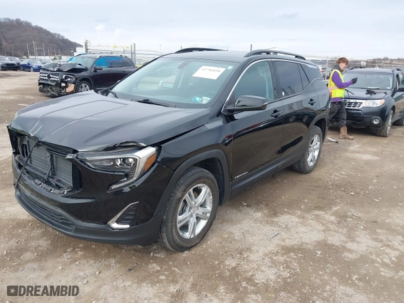 2019 GMC Terrain SLE with VIN 3GKALTEV6KL101474, listed as a IAAI auction lot 41756850 with 48,902 mi miles. Bid and sale history available at carsss.com. Image 18.