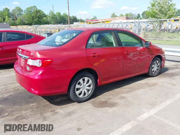 2011 Toyota Corolla L with VIN JTDBU4EE6B9135393, listed as a IAAI auction lot 42161648 with 267,437 mi miles. Bid and sale history available at carsss.com. Image 4.