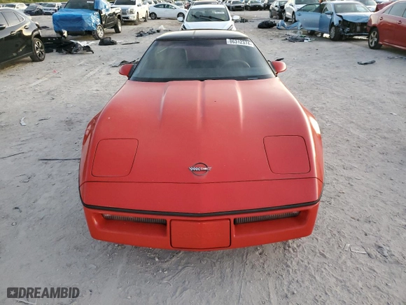 1987 Chevrolet Corvette with VIN 1G1YY2189H5109592, listed as a Copart auction lot 86312374 with 91,261 mi miles and Clean Title. Bid and sale history available at carsss.com. Image 5.
