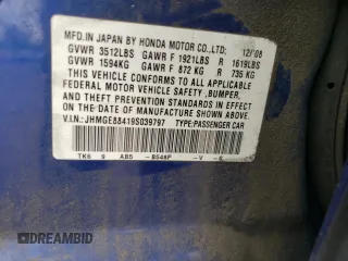 2009 Honda Fit Sport z VIN JHMGE88419S039797, wystawiony jako Copart lot #56866245 z przebiegiem 162 896 mil mil oraz Szkoda całkowita • Salvage title. Historia ofert i sprzedaży dostępna na DreamBid. Obrazek 12.