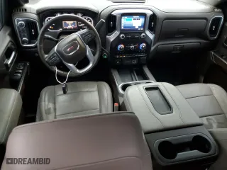 2019 GMC Sierra 1500 SLT with VIN 1GTU9DED6KZ167889, listed as a Copart auction lot 43217965 with 47,417 mi miles and Salvage Title. Bid and sale history available at carsss.com. Image 8.