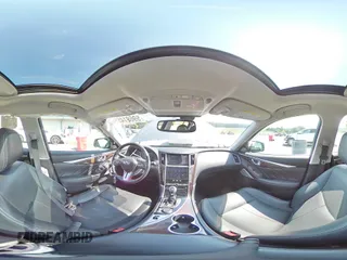 2018 Infiniti Q50 Luxe with VIN JN1EV7AR8JM443555, listed as a Copart auction lot 59691455 with 65,615 mi miles and Salvage title. Bid and sale history available at DreamBid. Image 14.