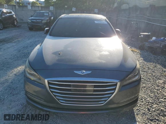 2015 Hyundai Genesis 5.0L with VIN KMHGN4JF5FU024690, listed as a Copart auction lot 74206054 with 96,068 mi miles and Clean Title. Bid and sale history available at carsss.com. Image 5.