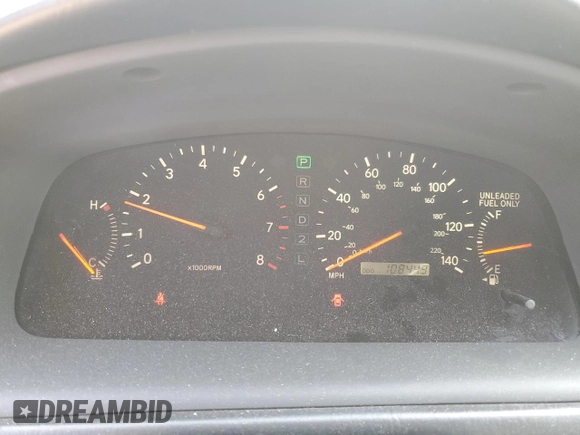 2000 Lexus ES 300 with VIN JT8BF28G7Y0288730, listed as a Copart auction lot 59120015 with 108,449 mi miles and Clean title. Bid and sale history available at DreamBid. Image 9.