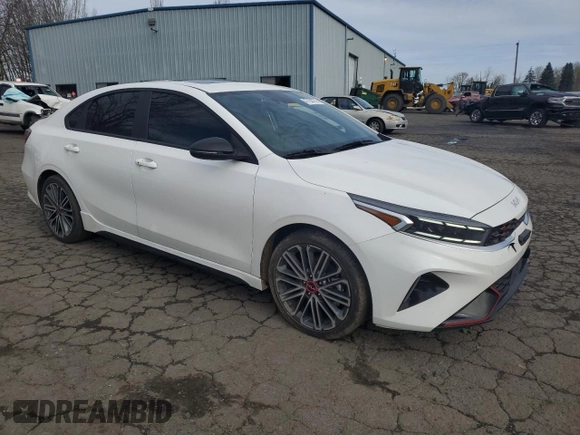 2024 Kia Forte GT with VIN 3KPF44AC1RE717915, listed as a Copart auction lot 47100775 with 31,568 mi miles and Salvage Title. Bid and sale history available at carsss.com. Image 4.