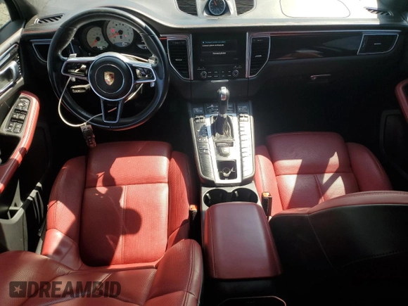 2018 Porsche Macan S with VIN WP1AB2A58JLB38467, listed as a Copart auction lot 57745885 with 76,988 mi miles and Salvage title. Bid and sale history available at DreamBid. Image 8.