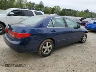 2005 Honda Accord EX with VIN 1HGCM567X5A079182, listed as a Copart auction lot 50696665 with 186,410 mi miles and Salvage Title. Bid and sale history available at DreamBid. Image 3.