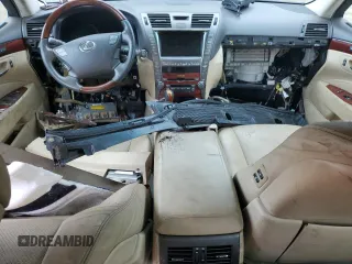 2009 Lexus LS 460 with VIN JTHCL46F795002365, listed as a Copart auction lot 64382465 with Not provided miles and Salvage title. Bid and sale history available at DreamBid. Image 8.