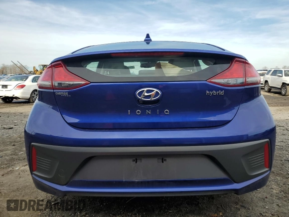 2020 Hyundai Ioniq SE with VIN KMHC75LC9LU234867, listed as a Copart auction lot 85457374 with 42,716 mi miles and Salvage title. Bid and sale history available at DreamBid. Image 6.