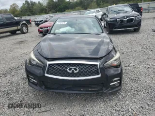 2014 Infiniti Q50 with VIN JN1BV7AP7EM691691, listed as a Copart auction lot 51121275 with 310,795 mi miles and Salvage title. Bid and sale history available at DreamBid. Image 5.