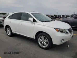 2010 Lexus RX 450h with VIN JTJBC1BA9A2404669, listed as a Copart auction lot 60705955 with 139,210 mi miles and Salvage title. Bid and sale history available at DreamBid. Image 4.